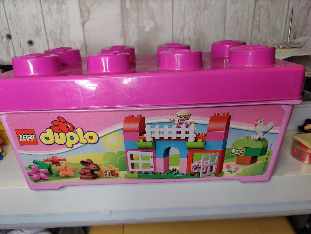 Duplo  All-in-One-Pink-Box-of-Fun, Ophalen of Verzenden, Gebruikt, Complete set, Duplo