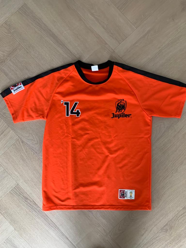 Jupiler oranje voetbal shirt maat L, Ophalen of Verzenden, Zo goed als nieuw, Kleding, Jupiler
