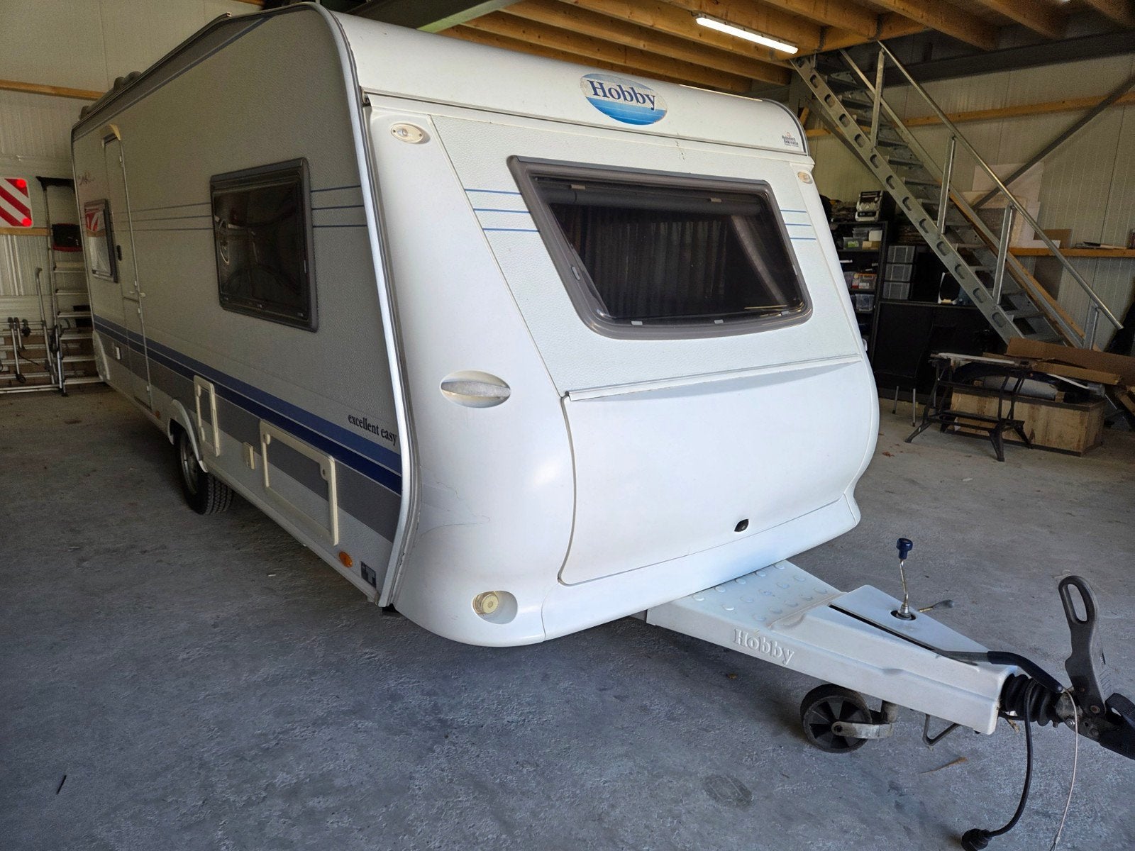Hobby 540 ul de luxe easy ,2004,mover,voortent,, Caravans en Kamperen, 2 aparte bedden, Rondzit, Hobby, Particulier