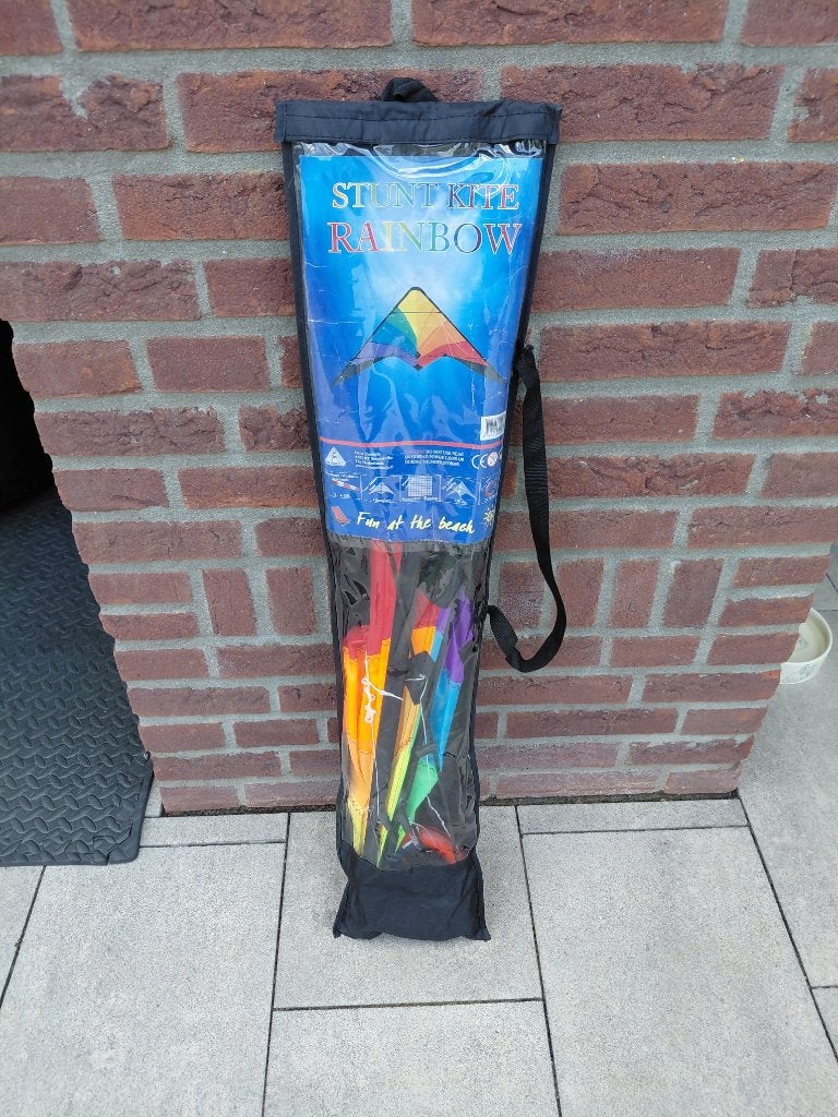 stunt kite regenboog, Ophalen of Verzenden, Zo goed als nieuw