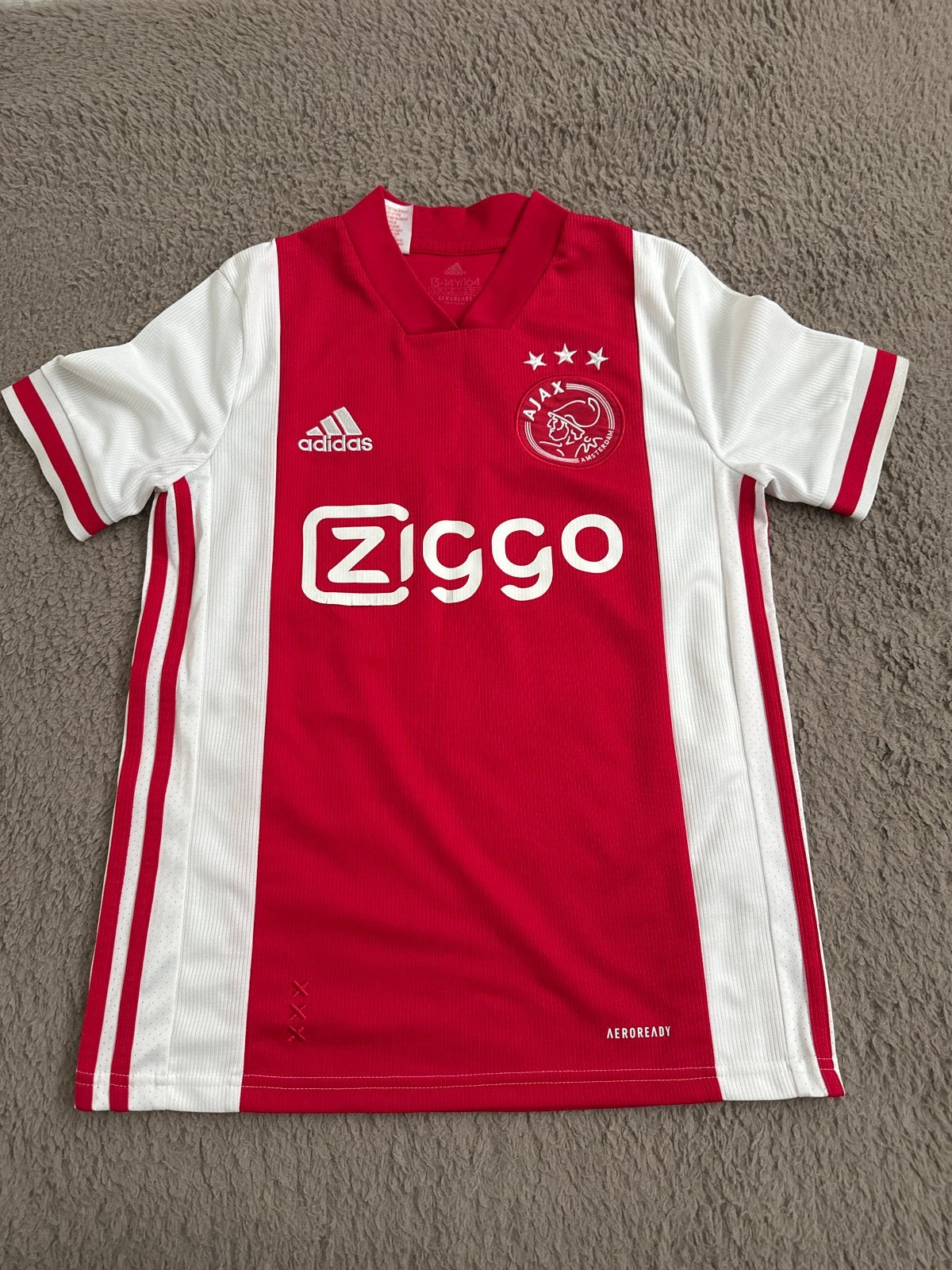Ajax Thuisshirt Maat 164 (13-14 jaar), Ophalen of Verzenden, Gebruikt, Jongen of Meisje, Shirt of Longsleeve