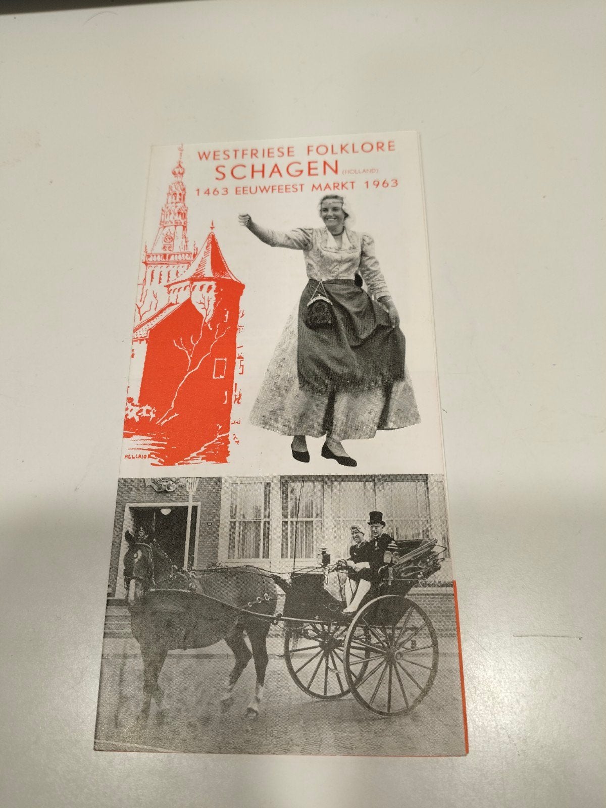Brochure WestfrieseFolklore Schagen 1963, Verzenden, Zo goed als nieuw, Folder