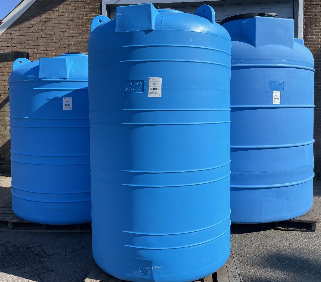 Kunststof watertanks 500 liter t/m13000 liter op voorraad,, Kunststof, 150 liter of meer, Rototec/ricutec, Nieuw
