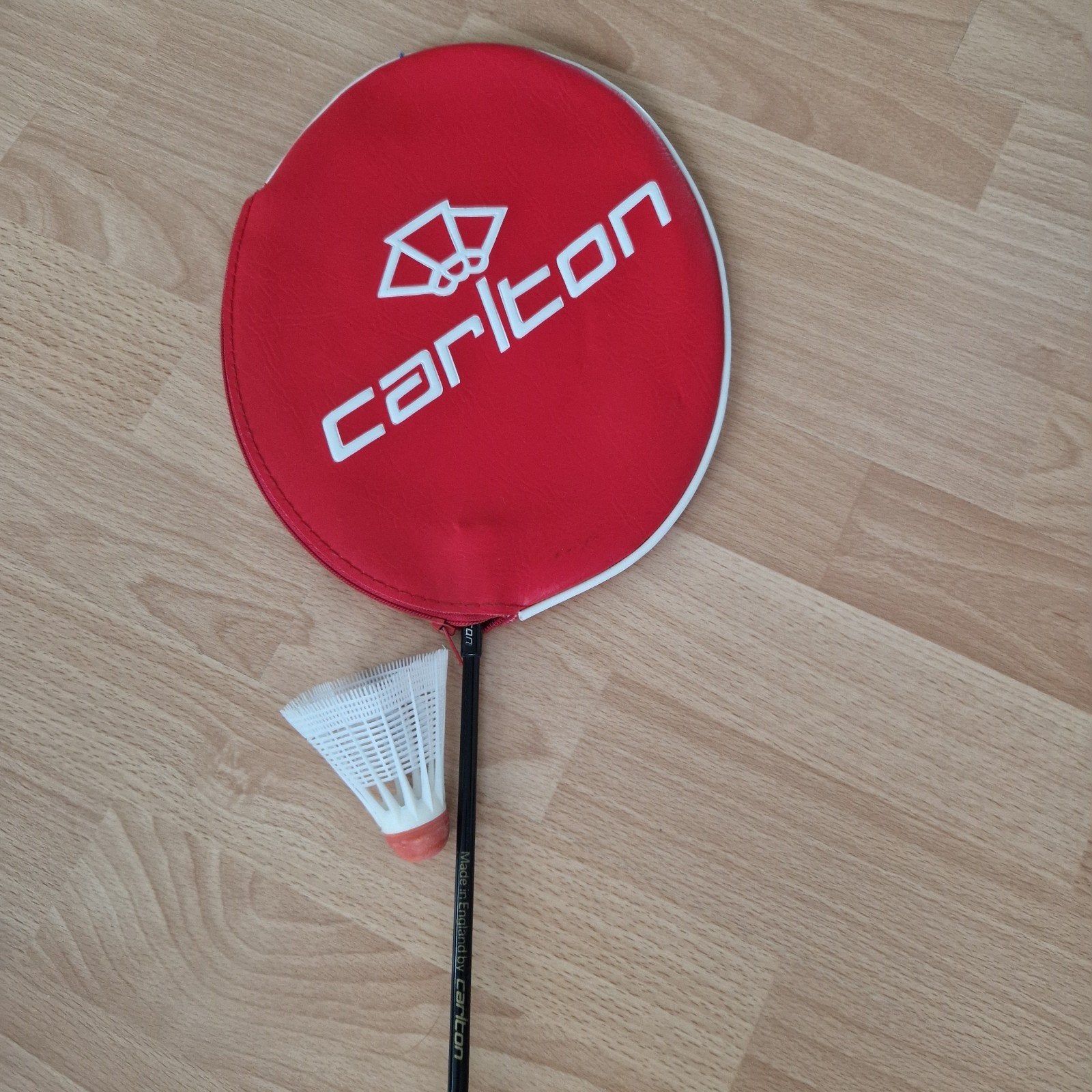 Carlton badmintonracket met shuttle en hoes, Sport en Fitness, Ophalen, Gebruikt
