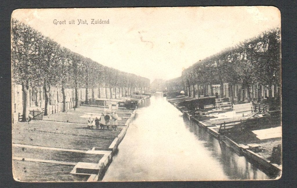 Oude Ansicht - Groet uit Ylst, Zuidend ( IJlst ) 1951 - Frl., Ophalen of Verzenden, 1940 tot 1960, Gelopen, Friesland