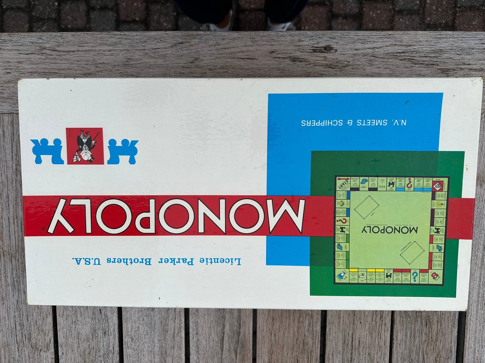 Vintage Monopoly uit de jaren '70 - Compleet met guldens, Drie of vier spelers, Ophalen of Verzenden, Gebruikt