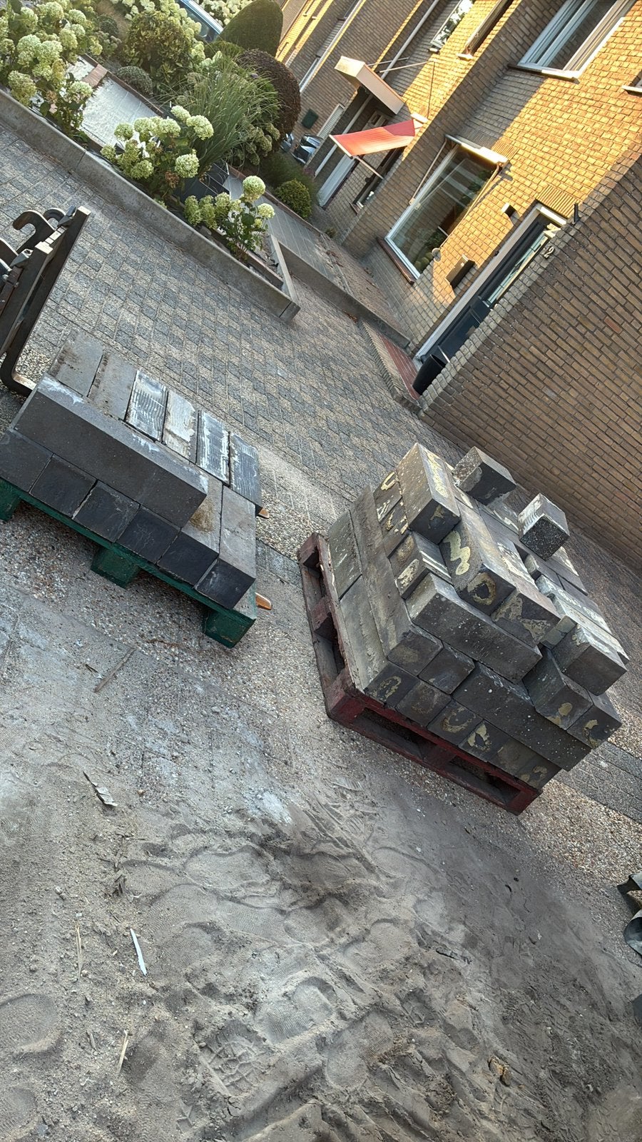 Beton blokken te koop, Ophalen, Gebruikt, Overige typen, 5 tot 10 m²