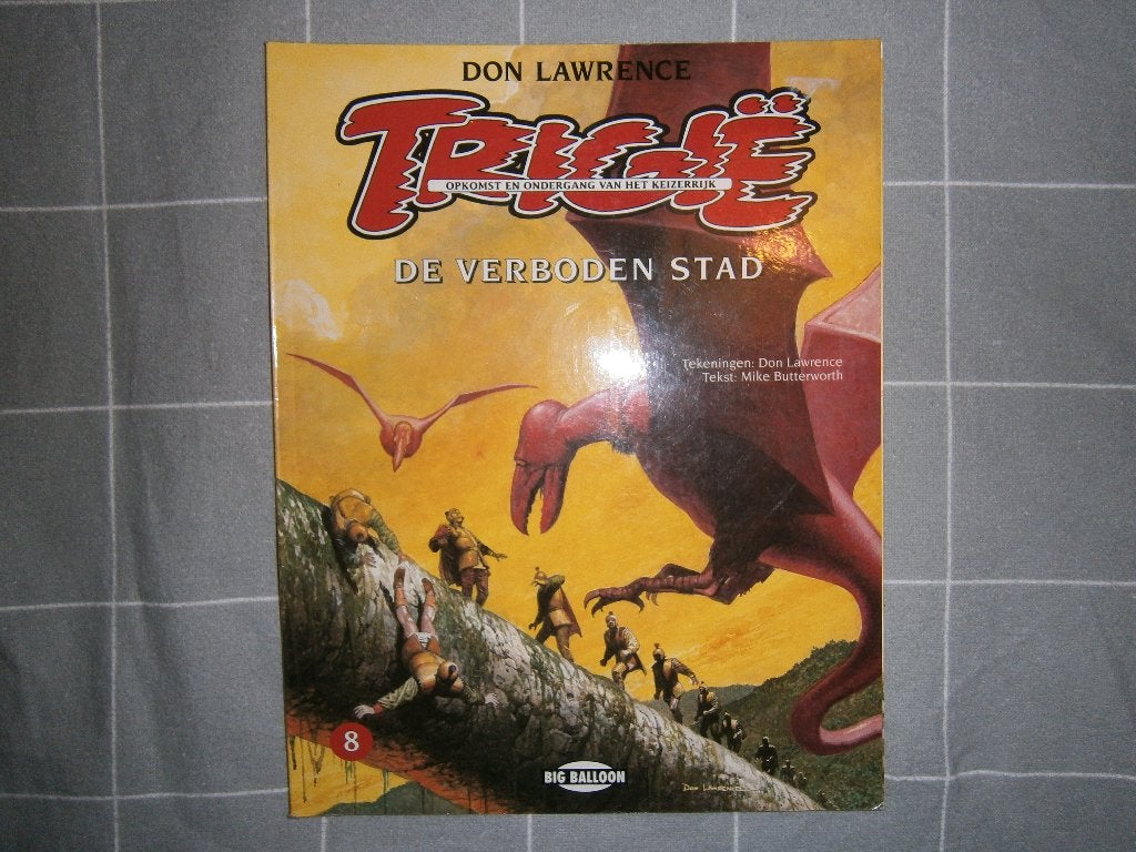 Trigië deel 8 – De Verboden Stad (1e druk 1994) mooi, Boeken, Ophalen, Zo goed als nieuw, Don Lawrence, Mike Butterworth, Eén stripboek