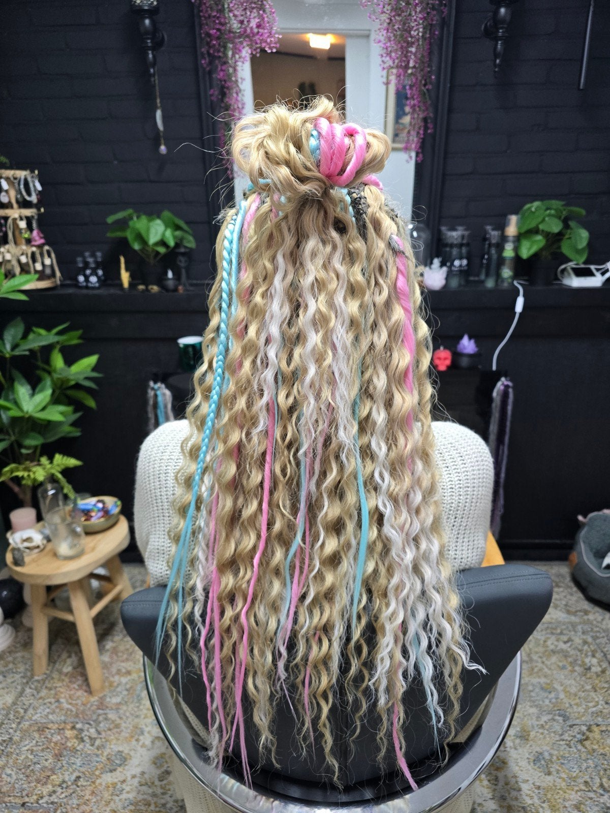 Syntetische dreads met evt installatie, Ophalen of Verzenden, Nieuw, Pruik of Haarverlenging