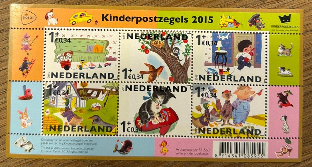 Postzegels pf. Kinderpostzegels 2015, Postzegels en Munten, Ophalen of Verzenden, Na 1940, Postfris