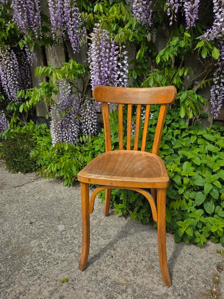 1950's Luterma eikenhouten stoelen/cafestoelen, Antiek en Kunst, Ophalen