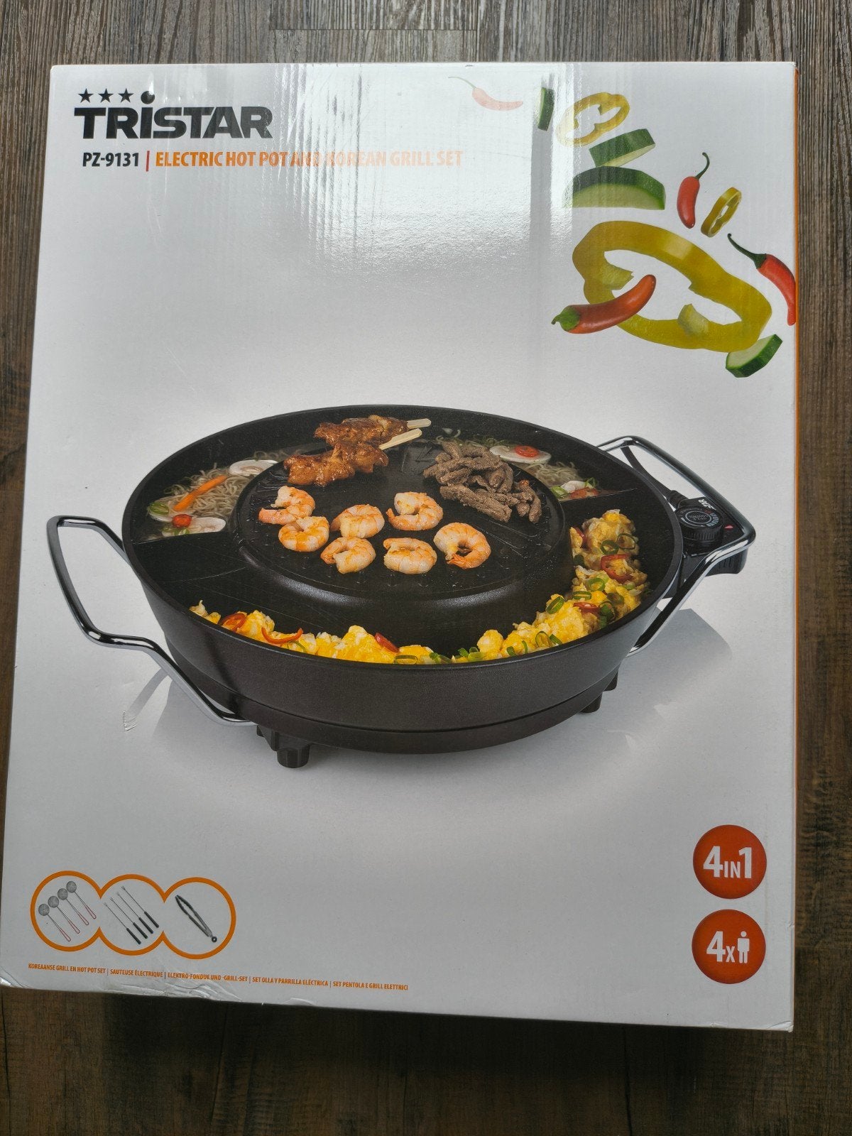 NIEUW Tristar electric hot pot and Korean grill set, Witgoed en Apparatuur, Gourmetstellen, Ophalen of Verzenden, Nieuw, 4 t/m 7 personen