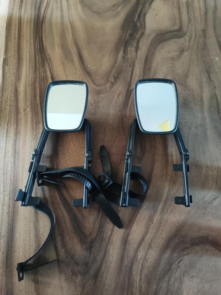 Universele caravan/aanhanger spiegels (set van 2), Caravans en Kamperen, Ophalen of Verzenden, Gebruikt