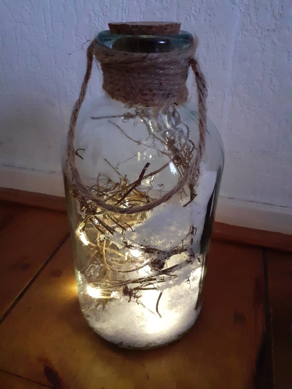 verlichte decoratiefles winter, Huis en Inrichting, Ophalen of Verzenden