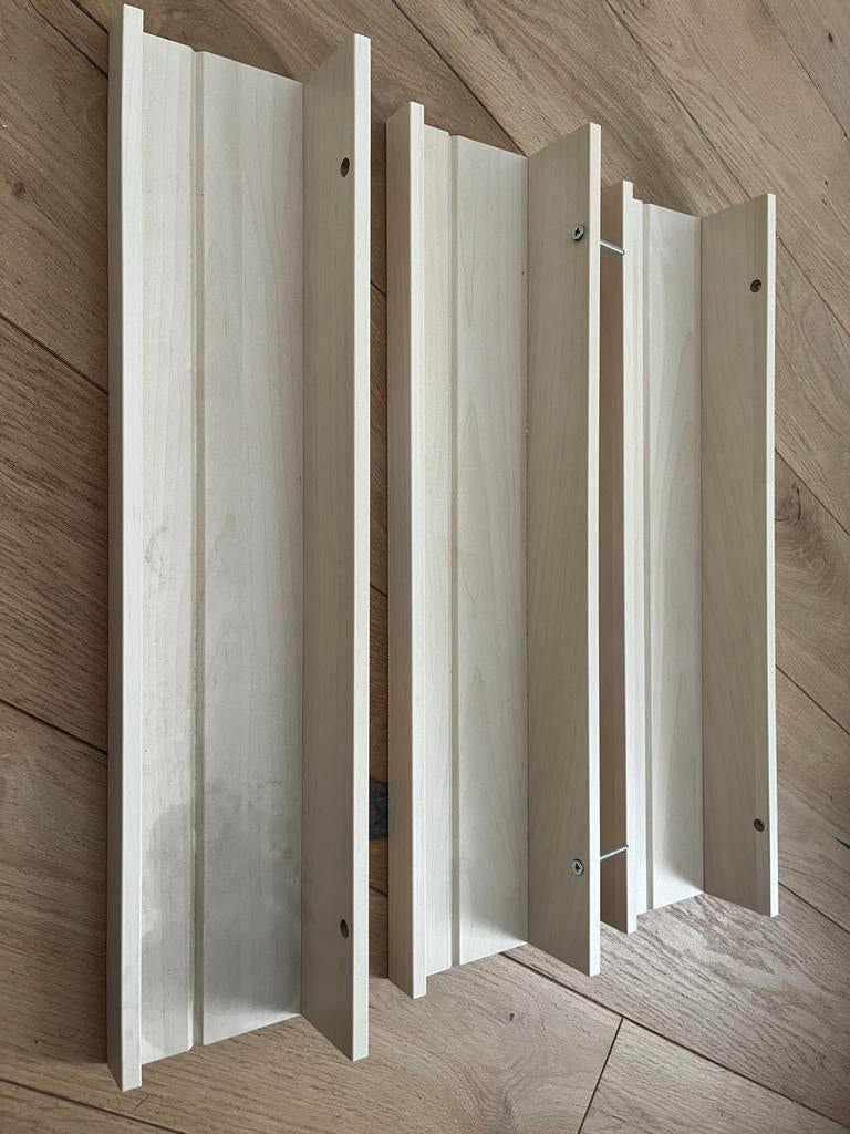 IKEA MOSSLANDA plank 55 cm - 3 stuks, Huis en Inrichting, Woonaccessoires | Wandplanken en Boekenplanken, Ophalen, Gebruikt