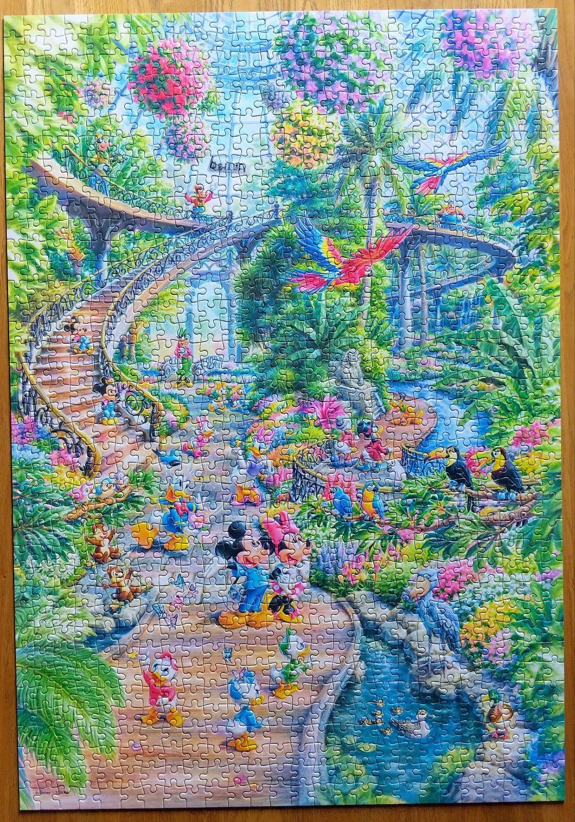 Disney puzzel Tenyo, Ophalen, 500 t/m 1500 stukjes, Zo goed als nieuw, Legpuzzel
