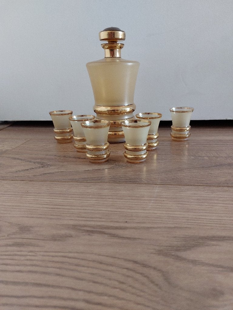 vintage Booms glas likeurset uit de Art Deco periode, Ophalen, Zo goed als nieuw, Overige typen