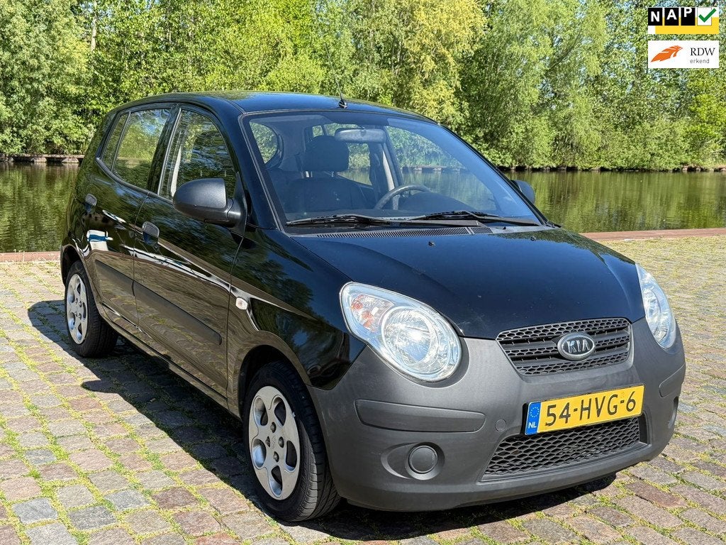 Kia Picanto 1.0 X 1e eigenaar dealer onderhouden uniek km or, 4 cilinders, Zwart, Origineel Nederlands, Handgeschakeld