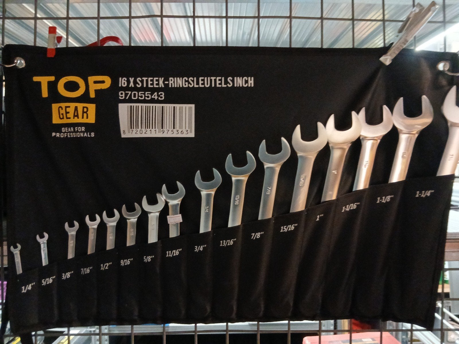 Nieuwe 16-delige Top Gear inch steek-ringsleutelset, Doe-het-zelf en Verbouw, Ophalen of Verzenden, Nieuw, Gereedschapsset