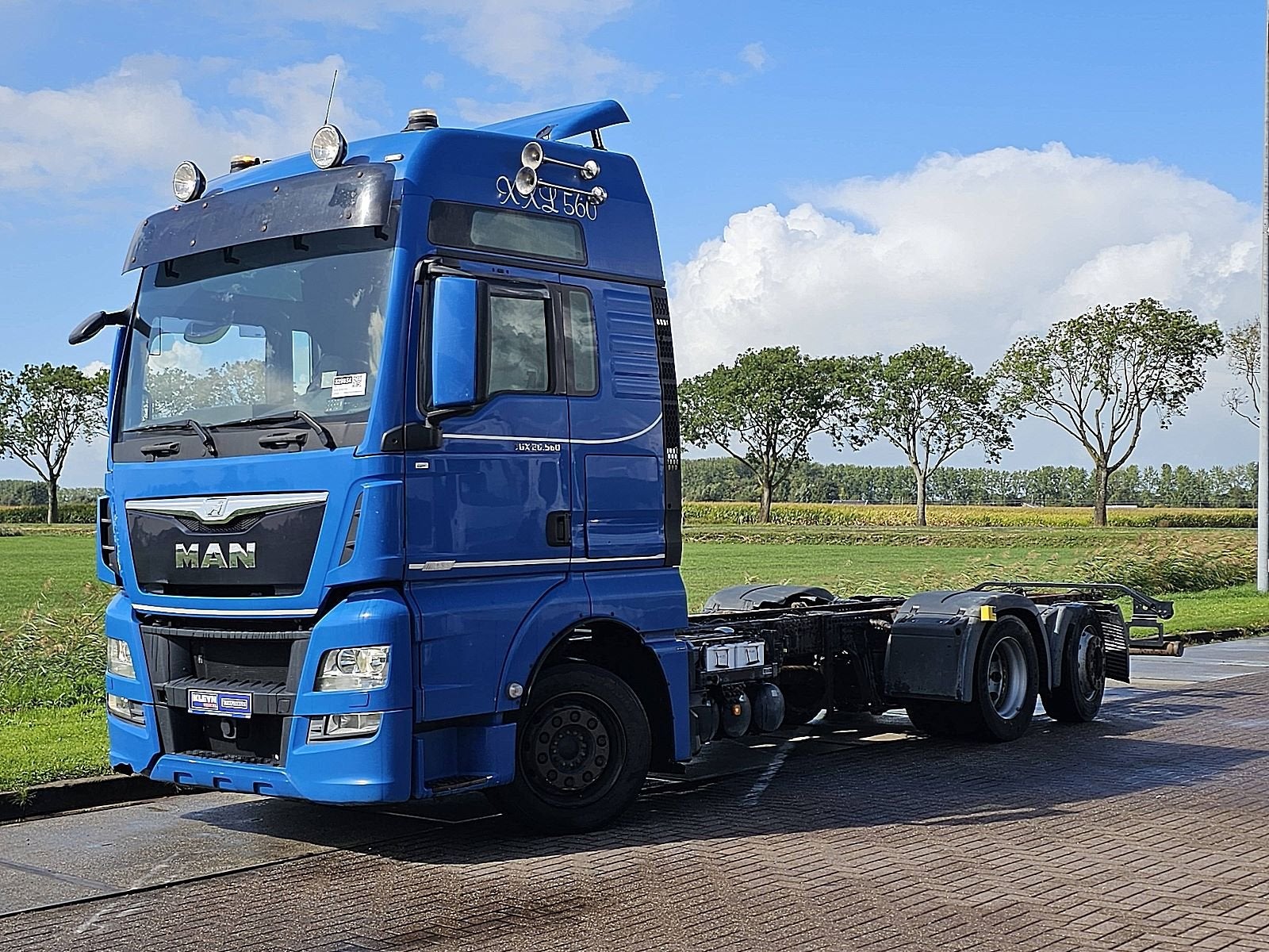 M.A.N. 26.560 TGX 6x2-4 chassis, Auto's, Automaat, Euro 6, Blauw, MAN