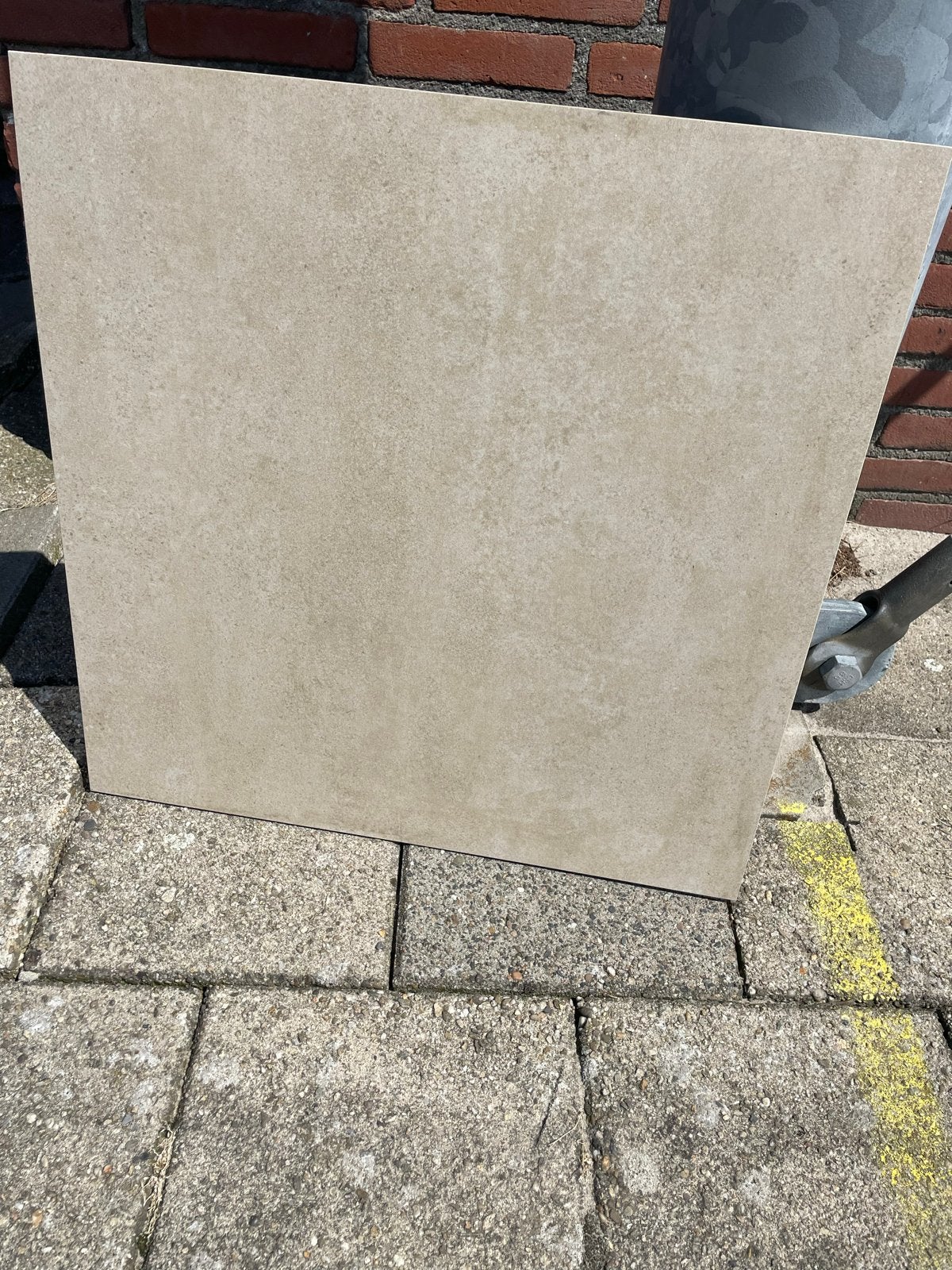 Nieuwe Keramische Vloertegels - Beige, 60x60 cm, Doe-het-zelf en Verbouw, Tegels, Ophalen, 60 cm of meer, Keramiek, Nieuw