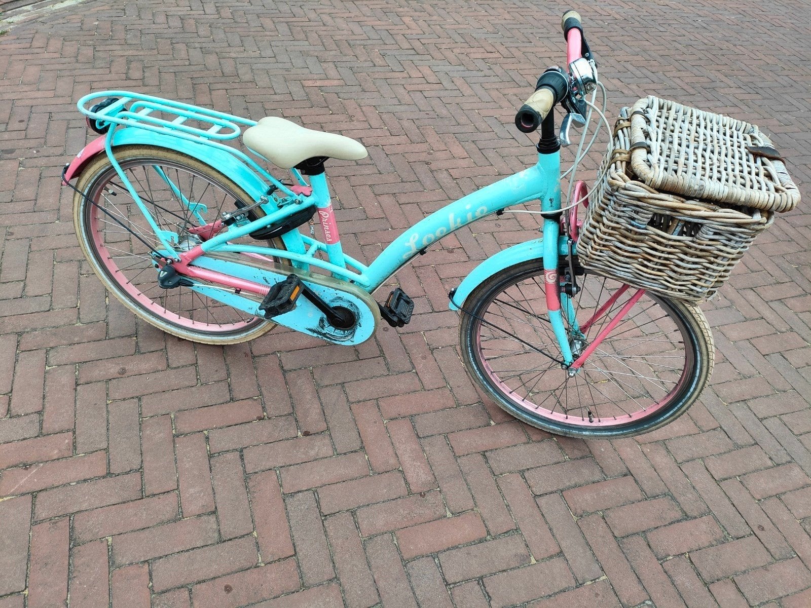 kinderfiets fiets 22 inch met 3 speed, Ophalen, Terugtraprem, 22 inch, Loekie