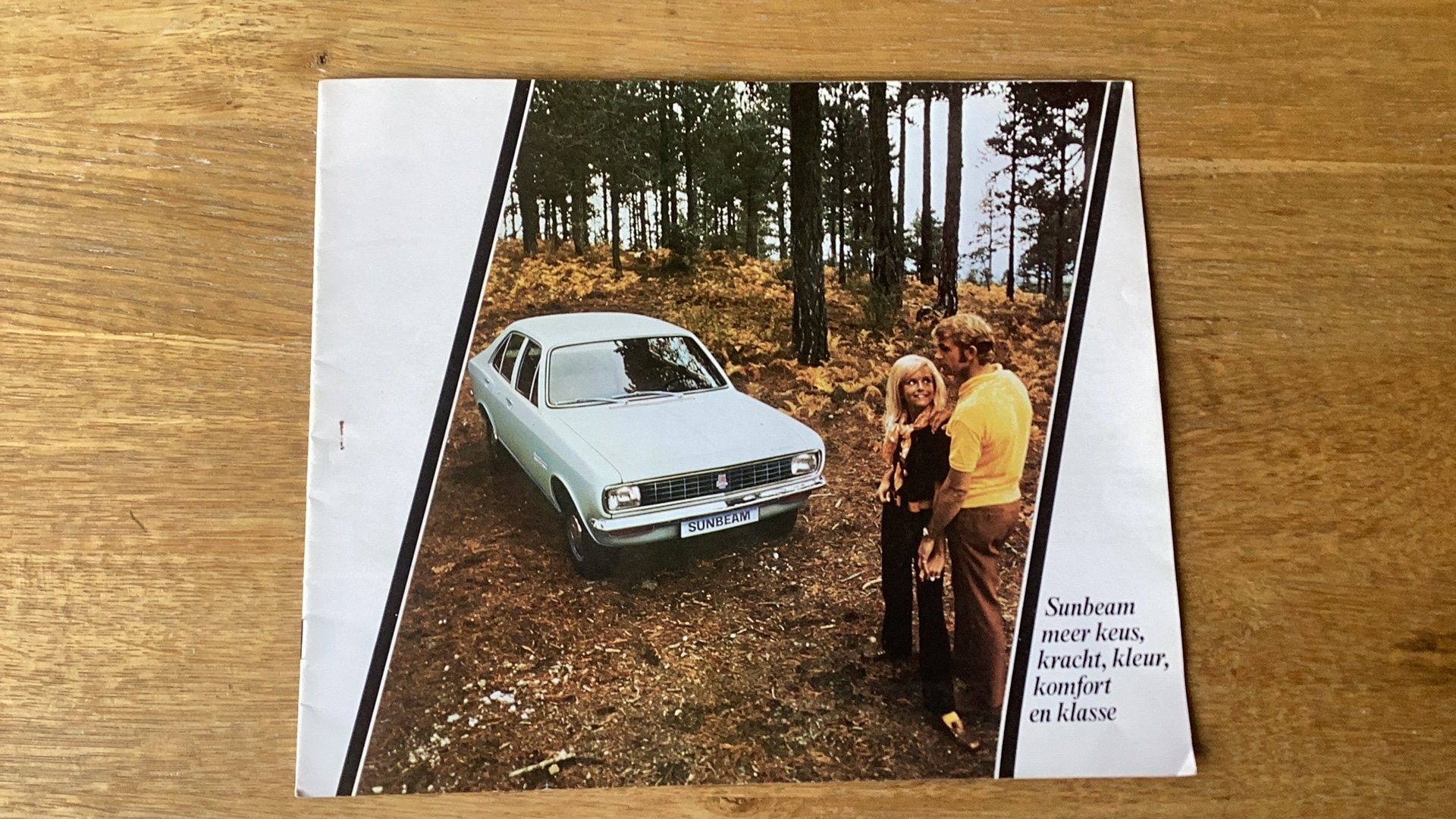 Sunbeam 1250 Originele Autoreclame Folder uit de Jaren '70, Ophalen of Verzenden, Gelezen, Overige merken