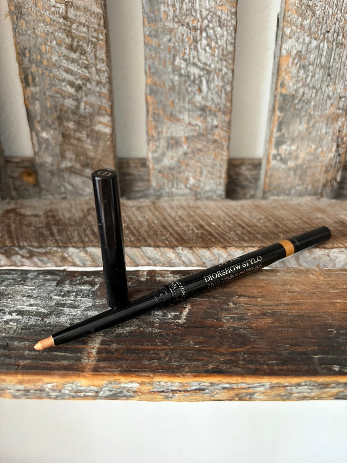 Dior Diorshow Waterproof Stylo Pearly Gold, Ophalen of Verzenden, Zo goed als nieuw, Goud, Lippen
