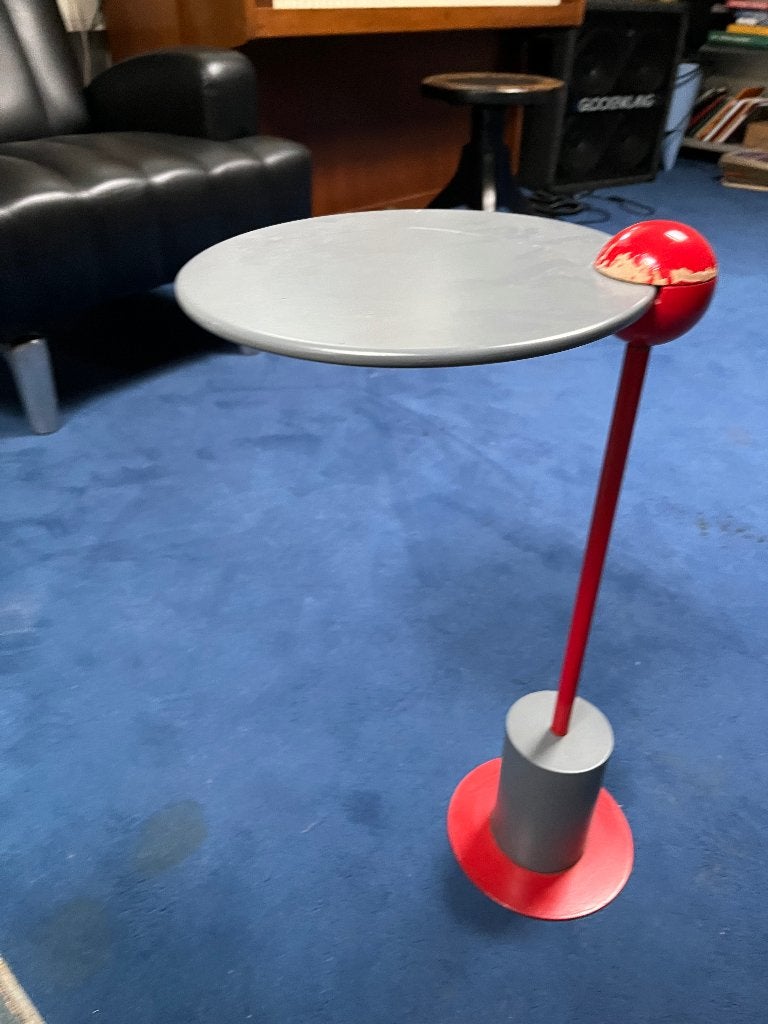 Edward Geluk voor Arco Memphis Design Vintage tafeltje, Minder dan 55 cm, Gebruikt, Metaal of Aluminium, Ophalen