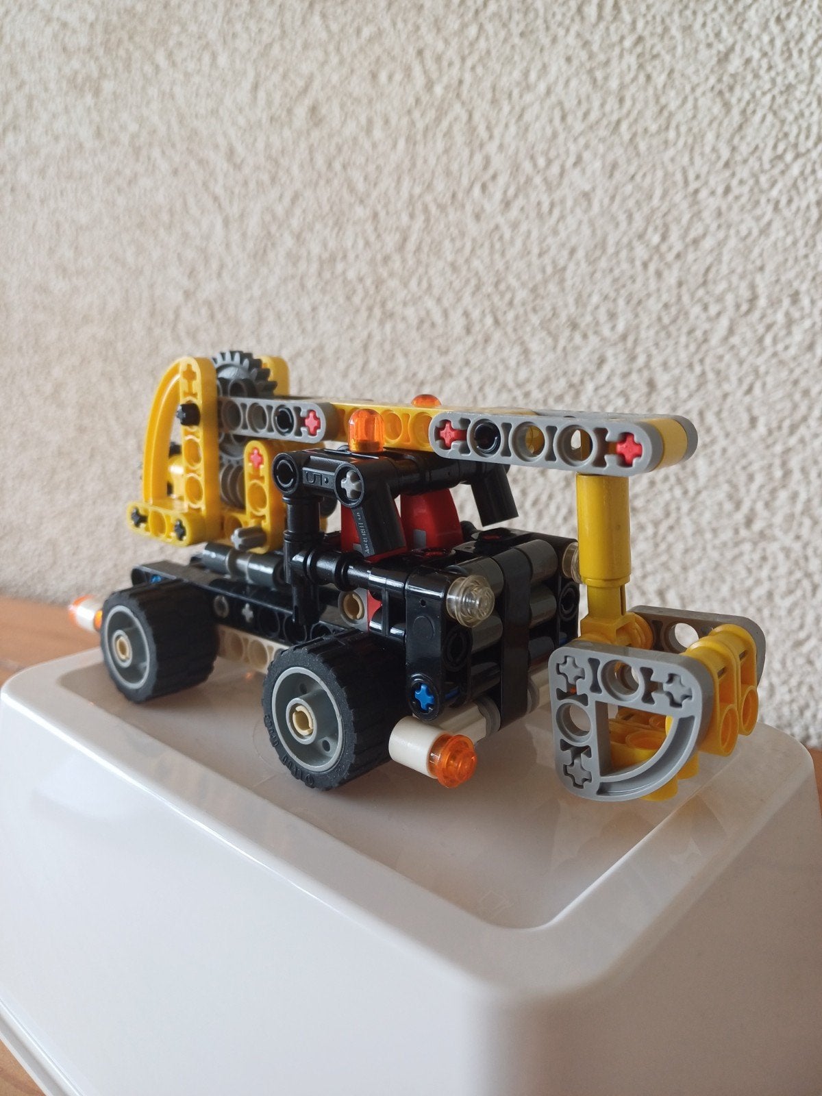 technisch lego hoogwerker, Lego, Inclusief instructies, Ophalen of Verzenden, Zo goed als nieuw