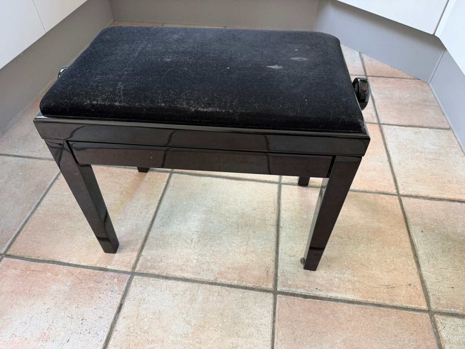 Pianokruk, Ophalen, In hoogte verstelbaar, Gebruikt, Hout