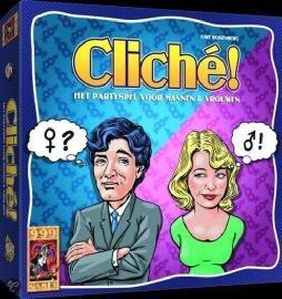 Cliché ; Het Partyspel voor Mannen en Vrouwen, Vijf spelers of meer, Ophalen of Verzenden, Zo goed als nieuw, 999 Games