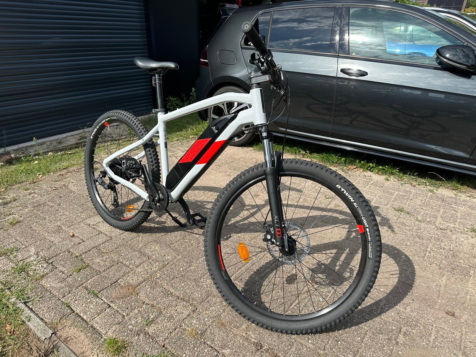 Rockrider E-ST 100 elektrische Mountainbike Nieuwstaat!, Fietsen en Brommers, Fietsen | Mountainbikes en ATB, Heren, 49 tot 53 cm