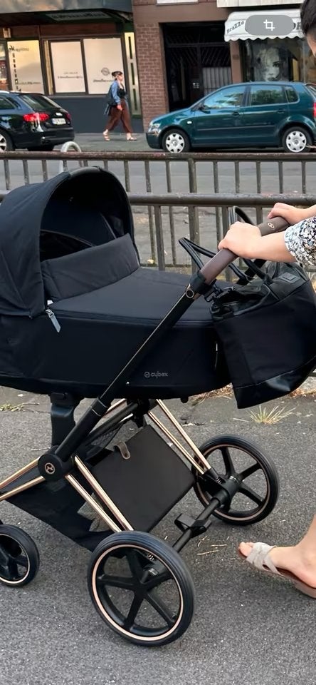 Cybex Priam platinum rosegold zwart, Ophalen, Zo goed als nieuw, Overige merken