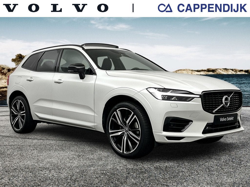 Volvo XC60 T8 390PK Recharge R-Design| Pano| 360Camera| Trek, 12 maanden, Gebruikt, 138 €/maand, Wit