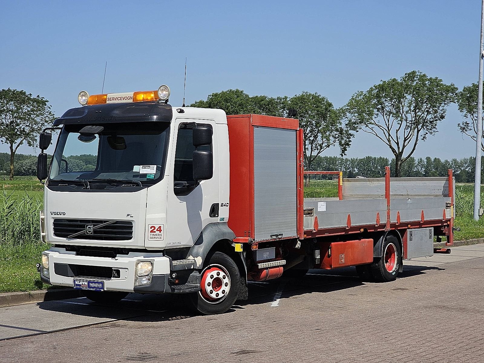 VOLVO FL 240.12 manual hiab 033t, Wit, Bedrijf, Stoelverwarming, 239 pk
