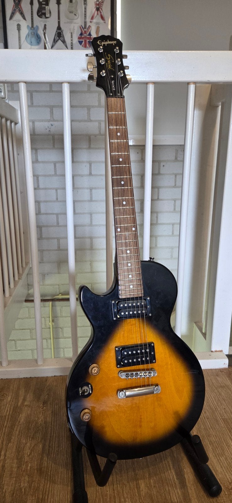 LINKSHANDIGE Epiphone Les Paul Special II Elektrische Gitaar, Ophalen of Verzenden, Zo goed als nieuw, Solid body, Epiphone