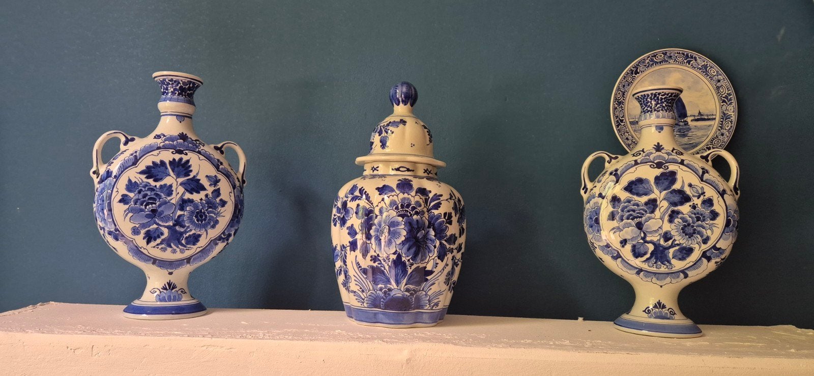 Oorlogserie Delft Porseleine Fles royal delft, Sieraden, Tassen en Uiterlijk, Bedels, Ophalen of Verzenden, Zo goed als nieuw