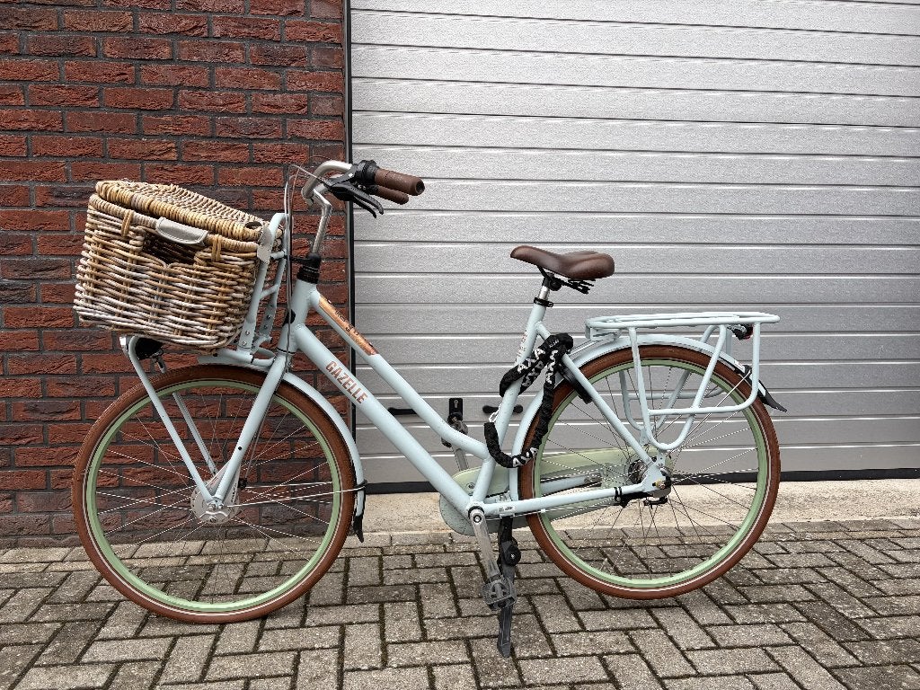 Gazelle heavyduty dames fiets iced blue, Ophalen, Gebruikt, Versnellingen, 56 cm of meer
