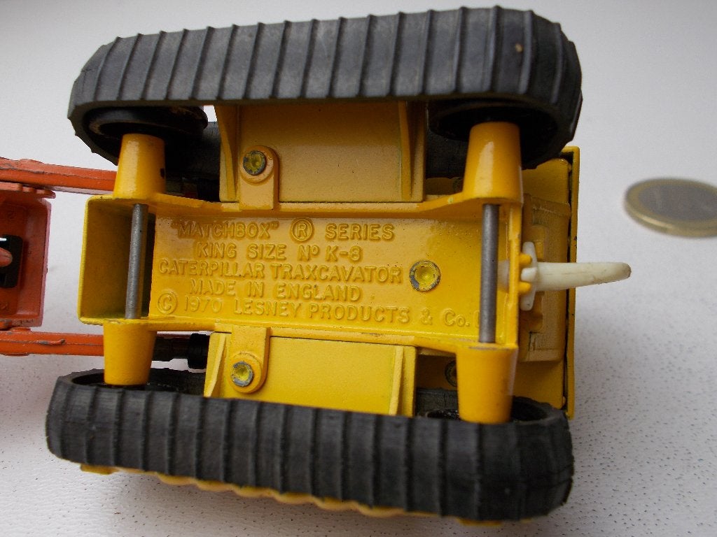 1970 Matchbox King Size No. K-8 CATERPILLAR TRAXCAVATOR., Ophalen of Verzenden, Gebruikt, Tractor of Landbouw, Matchbox