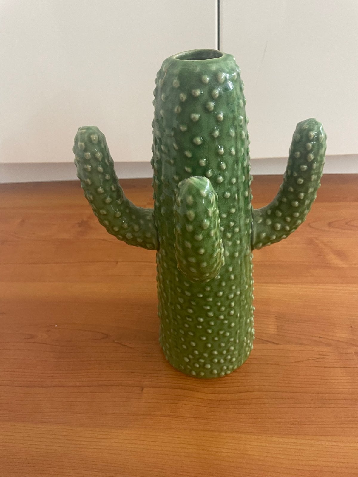 Serax Cactus Vaas - Groen Keramiek - 30 cm, Ophalen, Zo goed als nieuw, Geschikt voor droogbloemen, Steen/keramiek