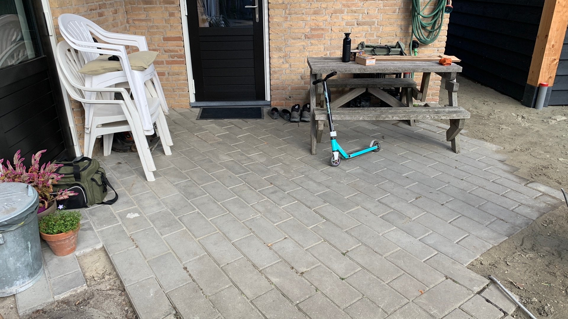 Tuintegels, Tuin en Terras, Ophalen, Gebruikt, Overige typen, 10 m² of meer