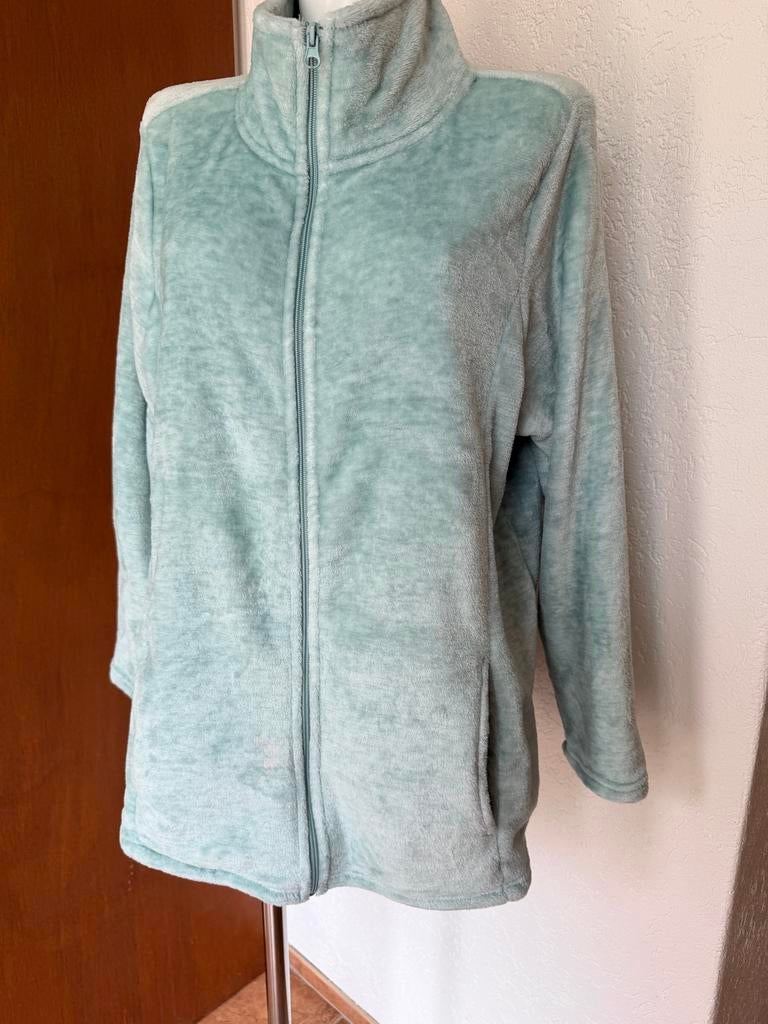 Zachtgroen fleece vest maat 50 van Janina, Ophalen of Verzenden, Gedragen, Maat 46/48 (XL) of groter, Groen