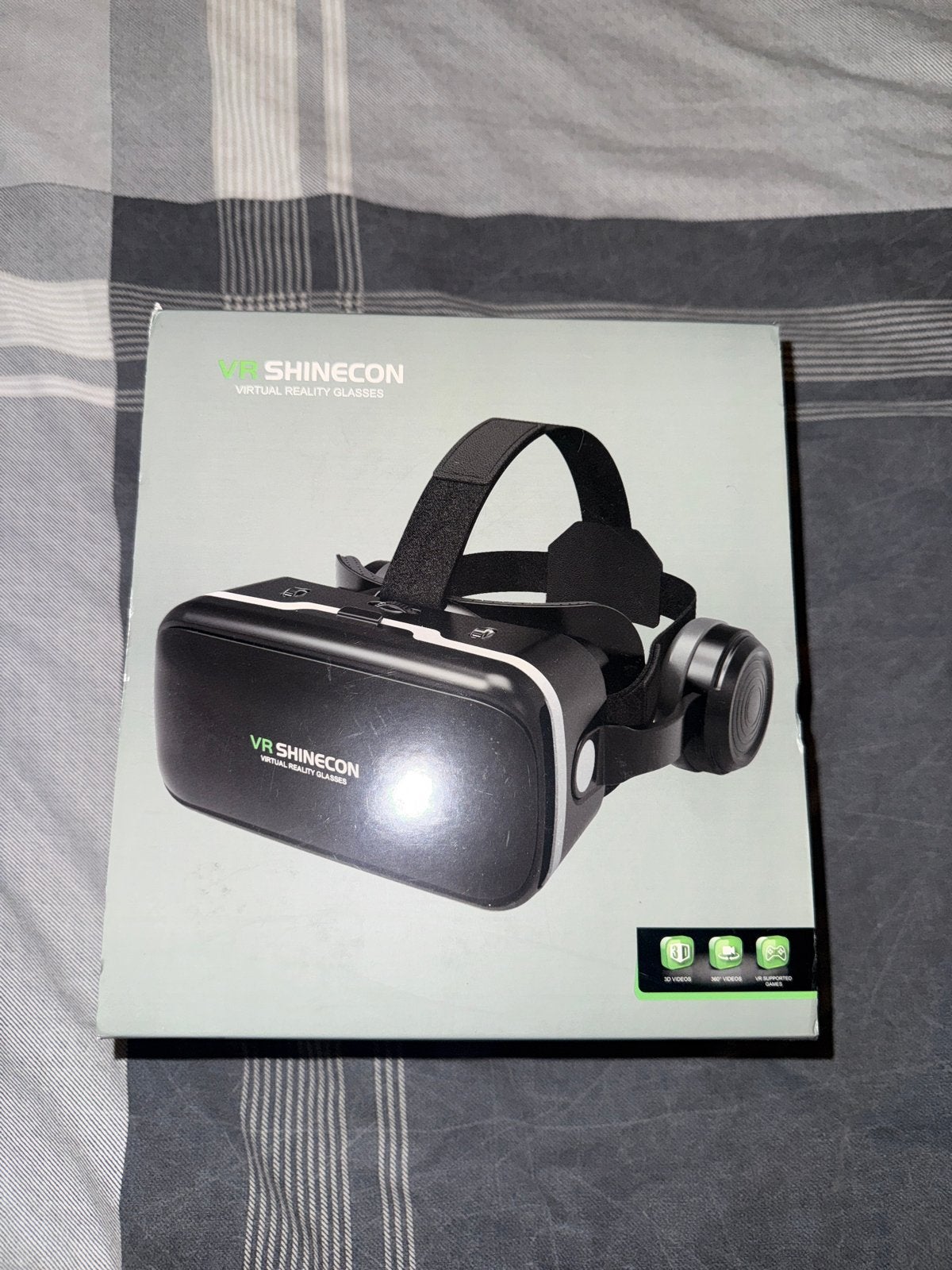 VR Shinecon Virtual Reality Bril met Hoofdtelefoon, Ophalen of Verzenden, Zo goed als nieuw, VR-bril, Telefoon