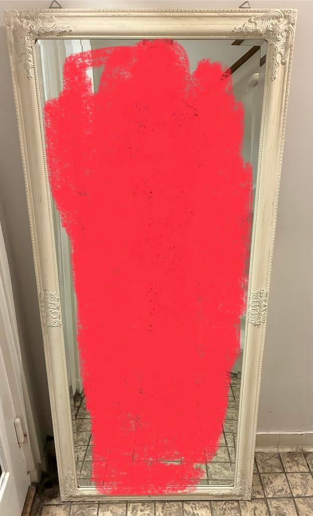 Spiegel facet geslepen 162 bij 72 cm, Huis en Inrichting, Woonaccessoires | Spiegels, Gebruikt, Ophalen of Verzenden, 150 tot 200 cm