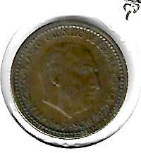 spain 1 peseta 1947 (52) km 775 vf+, Verzenden, Overige landen, Losse munt
