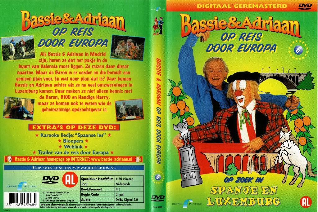 Bassie en Adriaan op reis door europa op zoek in Spanje en L, Alle leeftijden, Ophalen of Verzenden, Zo goed als nieuw