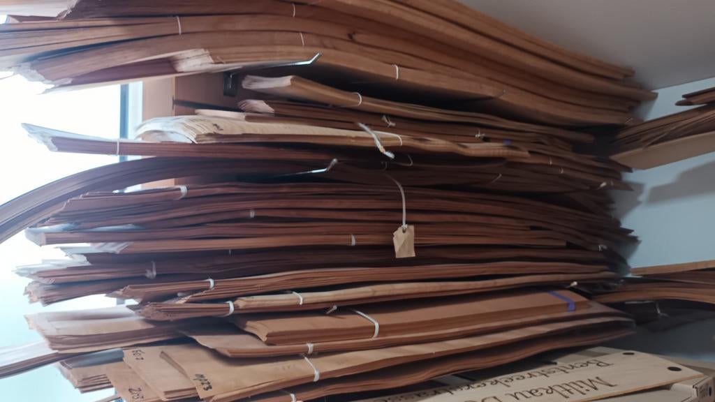 400 m² Fineer, Doe-het-zelf en Verbouw, Hout en Planken, Ophalen of Verzenden, Eiken, Minder dan 200 cm, Plank