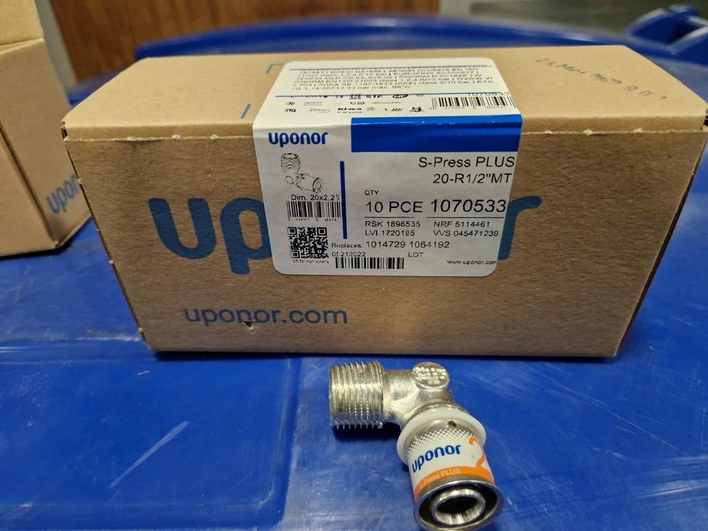 Uponor s-press plus 1070533 koppelingen 10 stuks, Minder dan 30 cm, Overige typen, Nieuw, Minder dan 60 cm