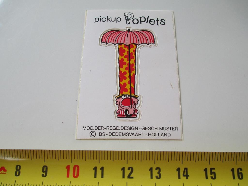 sticker PICKUP Poplets, Verzamelen, Stickers, Zo goed als nieuw, Ophalen